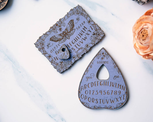 Planchette with Mini Spirit Board Set: Lilac